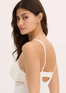 Canotta con reggiseno integrato in microfibra liscia, bonprix