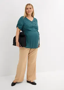Camicetta prémaman / da allattamento 2 in 1 in viscosa fluente, bonprix