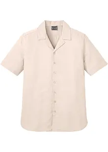 Camicia a maniche corte in misto lino, bonprix