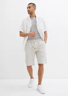 Bermuda in misto lino, regular fit, bonprix