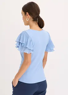 Maglia con volant, bonprix
