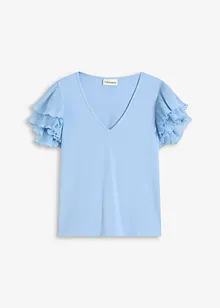 Maglia con volant, bonprix