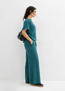 Blusa oversize con fondo elastico, bonprix