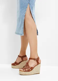 Sandali con zeppa, bonprix