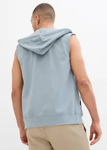 Gilet in felpa con cappuccio in misto cotone morbido, bonprix