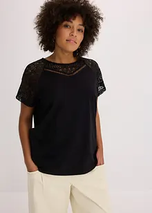 Maglia con pizzo, bonprix