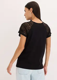 Maglia con pizzo, bonprix