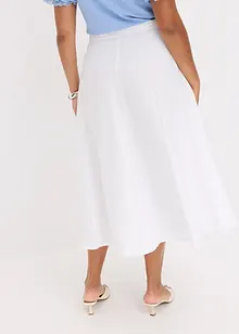 Gonna midi in misto viscosa fluente, bonprix