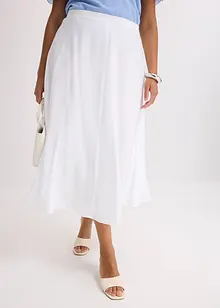 Gonna midi in misto viscosa fluente, bonprix