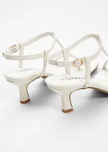 Sandali con tacco e cinturino, bonprix