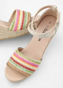 Sandali con zeppa, bonprix