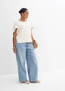 Maglia oversize in misto viscosa fluente, bonprix