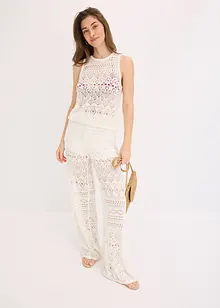Top in maglia traforata, bonprix