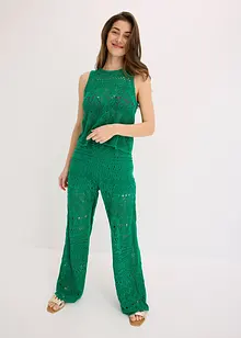 Top in maglia traforata, bonprix