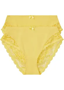 Slip alto con poliammide riciclata ( pacco da 2), bonprix