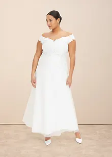 Abito da sposa con spalle scoperte e pizzo, bonprix