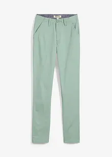 Pantaloni chino in cotone elasticizzato, slim fit, bonprix