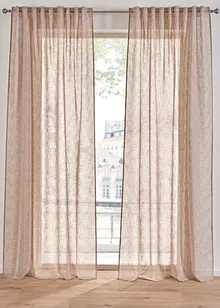 Tenda trasparente effetto lino (pacco da 1), bonprix
