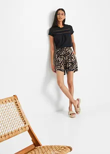 Maglia in cotone con pizzo, bonprix