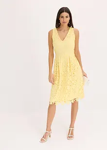 Abito in pizzo con inserto all'uncinetto, bonprix
