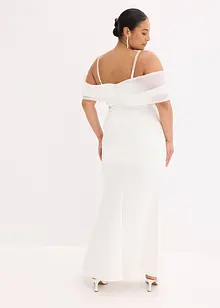 Abito da sposa in satin lucido con strass, bonprix