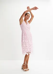 Abito in pizzo con inserto all'uncinetto, bonprix