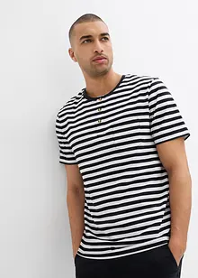 Maglia serafino a maniche corte in puro cotone biologico (pacco da 2), bonprix