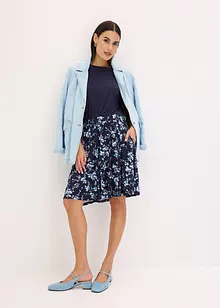 Abito di jersey con gonna in fantasia, bonprix