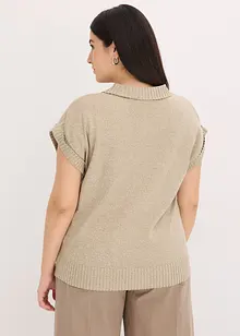 Maglione polo con cotone, bonprix