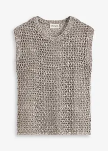 Top in filato a fettuccia, bonprix