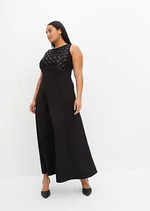 Abito lungo con ricamo e paillettes, bonprix