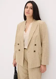 Blazer in misto lino, bonprix