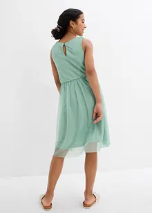 Abito midi con inserto in pizzo, bonprix