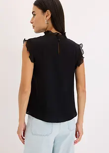 Blusa con volant, bonprix