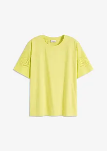 T-shirt con ricami traforati, bonprix