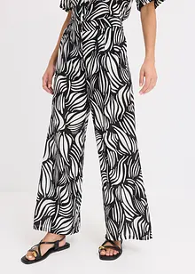 Pantaloni a palazzo con cinta comoda, bonprix
