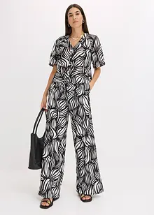 Pantaloni a palazzo con cinta comoda, bonprix