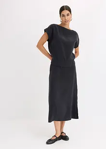 Gonna midi in viscosa fluente, bonprix