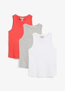 Canotta in puro cotone biologico (pacco da 3), bonprix
