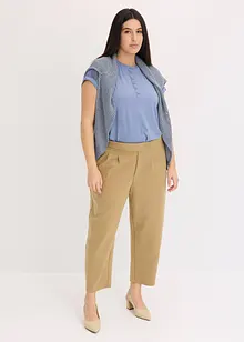 Pantaloni in jersey con pinces, bonprix