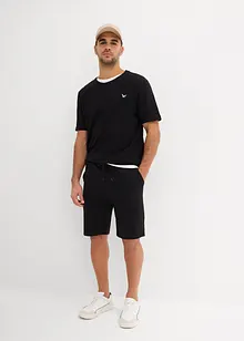 T-shirt e pantaloni corti in maglina di puro cotone biologico (set 2 pezzi), bonprix
