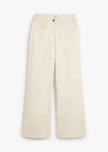 Jeans wide leg con cinta comoda, vita media, bonprix