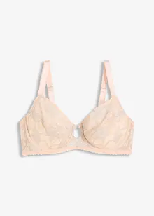 Reggiseno minimizer con ferretto e pizzo oglitterato bicolore, bonprix