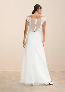 Abito da sposa con spalle scoperte e pizzo, bonprix
