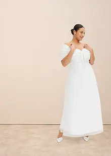 Abito da sposa con spalle scoperte e pizzo, bonprix