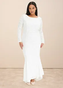 Abito da sposa ricamato con paillettes, bonprix