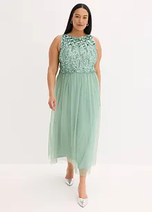 Abito lungo con paillettes, bonprix