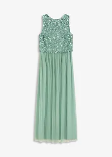 Abito lungo con paillettes, bonprix