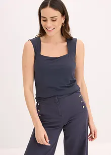 Top con scollatura a carré, bonprix