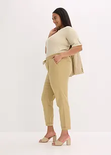 Pantaloni in misto lino, bonprix
